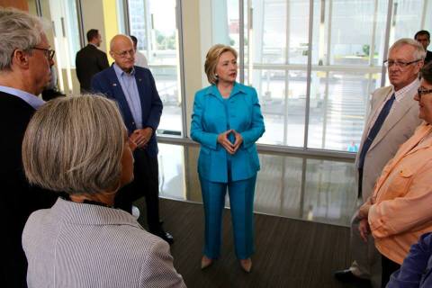 Hillary Clinton Visit DART Central Station