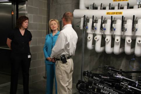 Hillary Clinton Visit DART Central Station_3